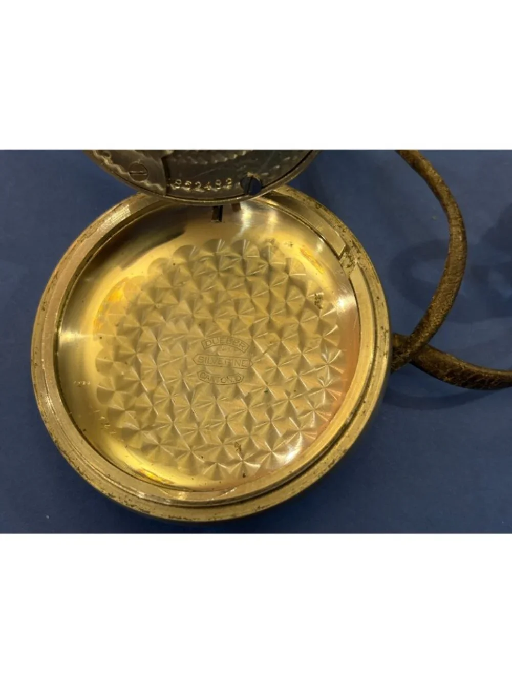 1903 Hampden 18s 15J Pocket Watch Model 4 Dueber Silverine Case for Parts Repair